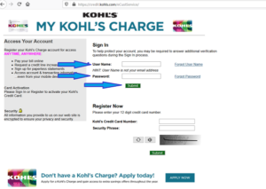 Mykohlscharge login - Kohls credit card - Kohls Charge